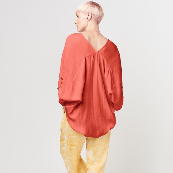 Anthropologie Tina +Jo Stripe Satin Kimono. - Picture 5 of 6